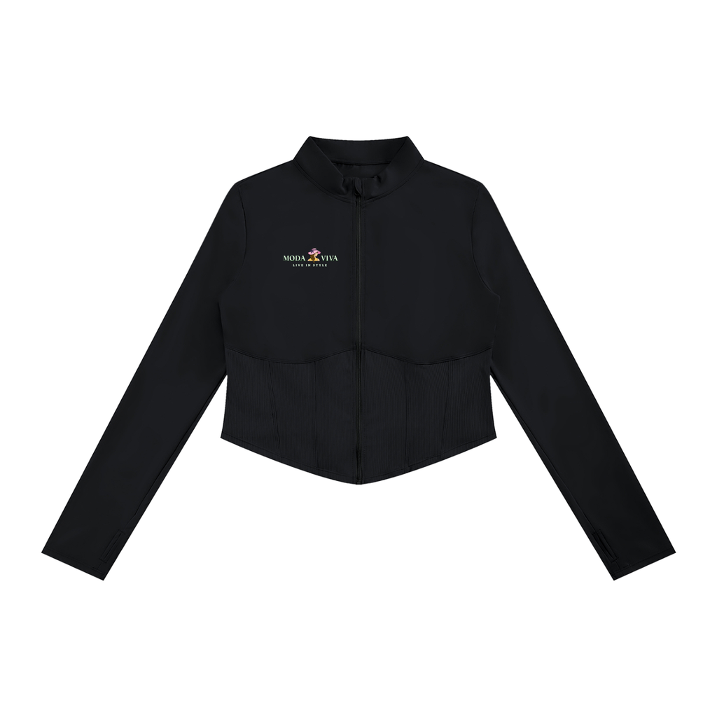 Women's Slim Fit Full-Zip Yoga Jacket