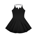 Vestido de tenis acampanado con cuello halter para mujer
