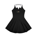 Women's Collared Halter A-Line Tennis Dress
