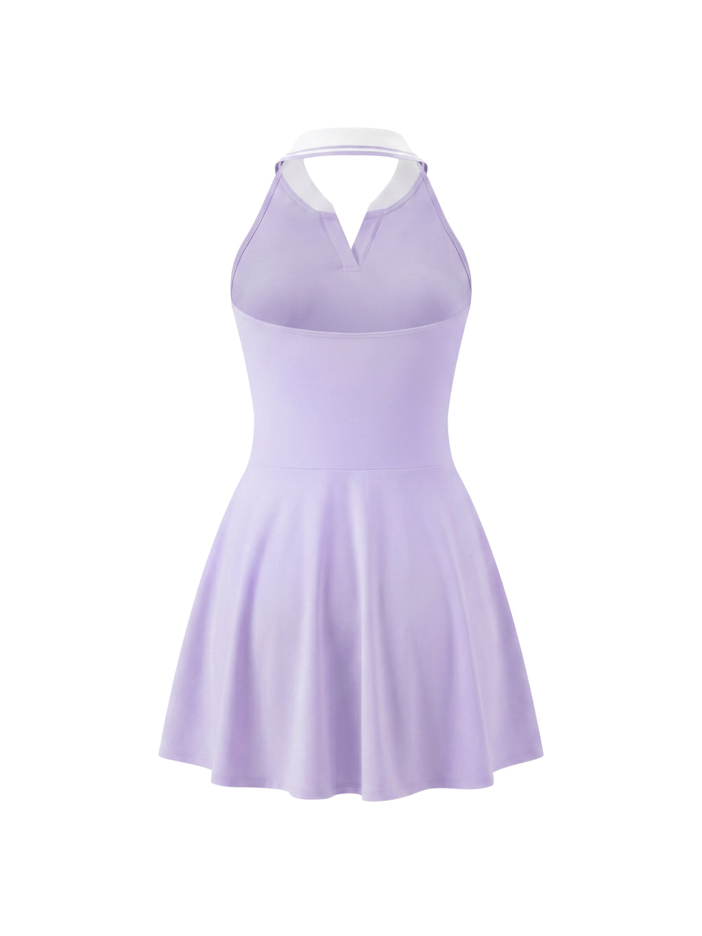 Vestido de tenis acampanado con cuello halter para mujer