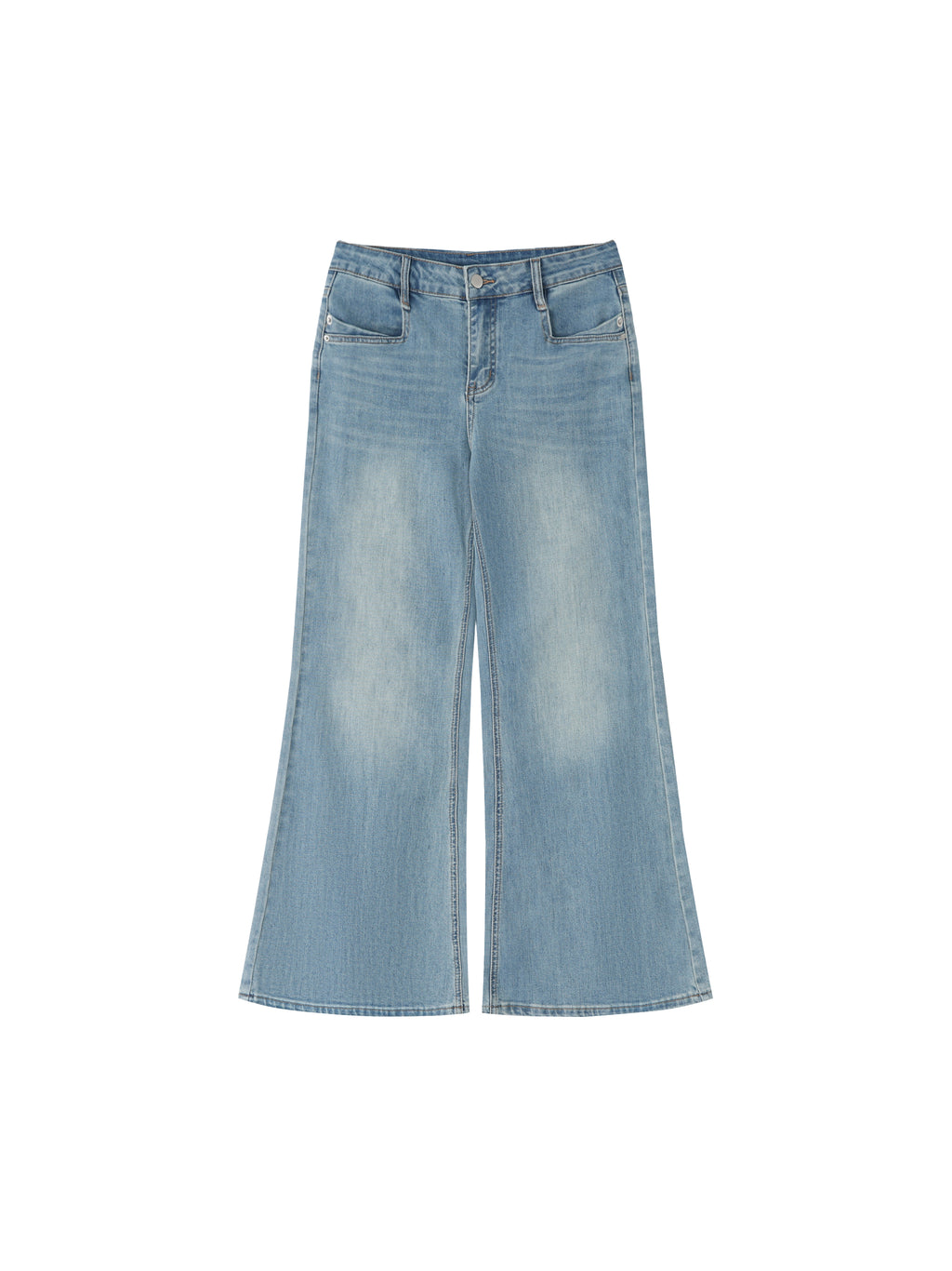 Women's Vintage Wash Flared Leg Jeans