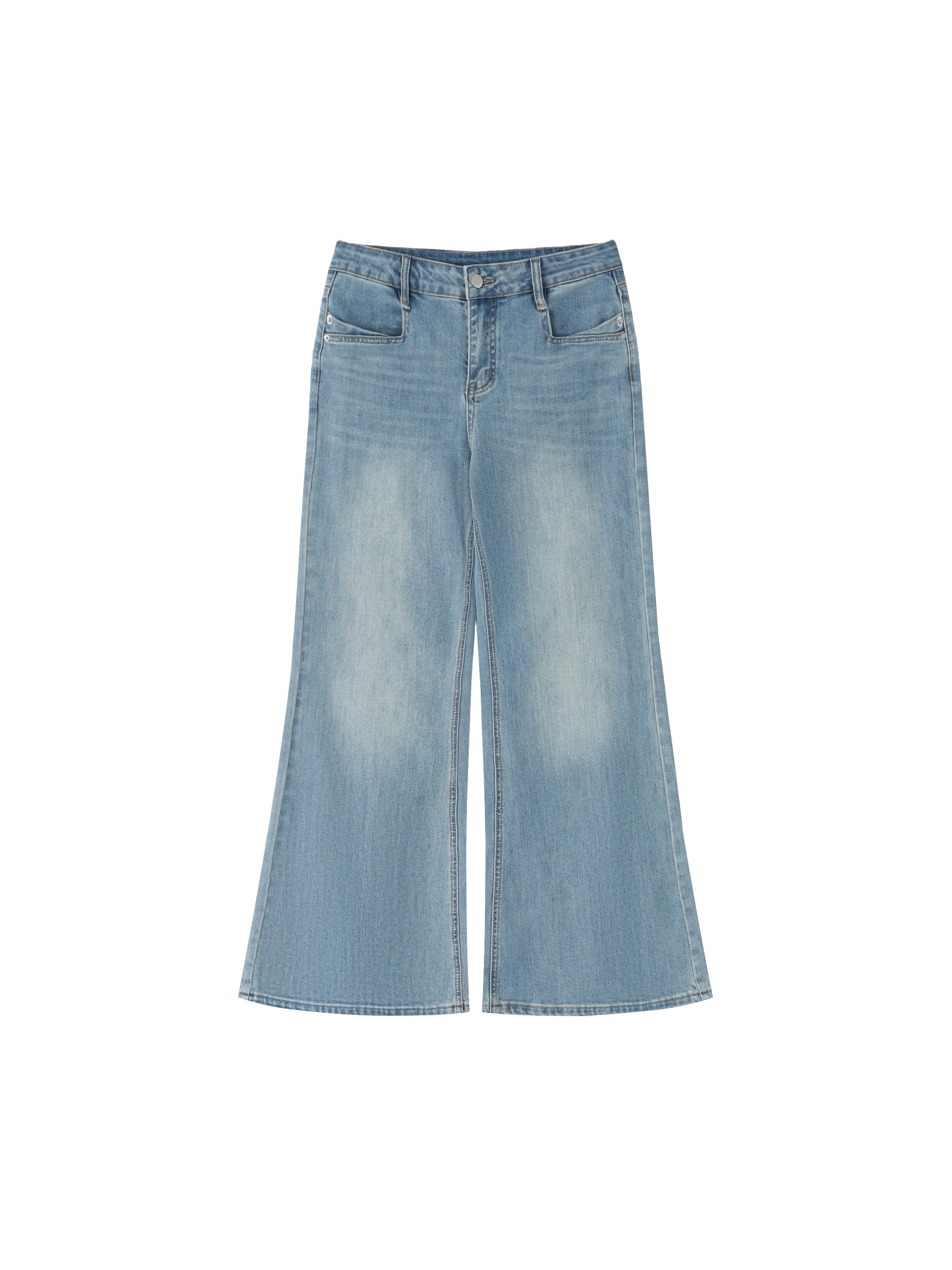 Women's Vintage Wash Flared Leg Jeans