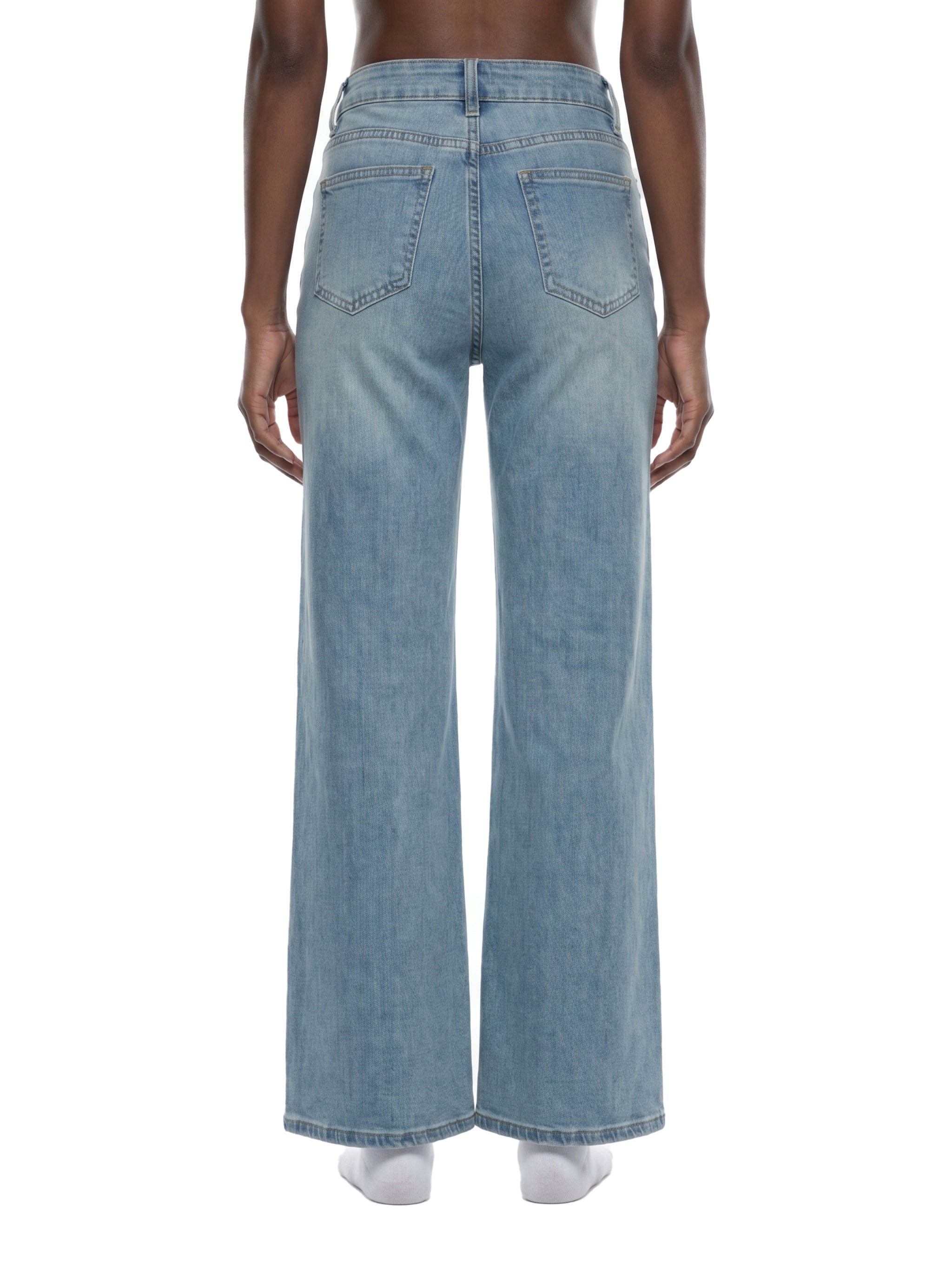 Women's Vintage Wash Flared Leg Jeans